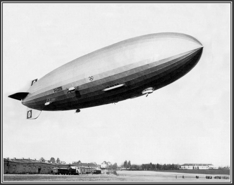 Photo No Name Hindenburg on 1st Flight Out of Hanger