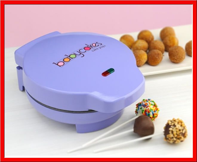 Purple Babycakes Nonstick Cake Pop Maker Donut Hole New