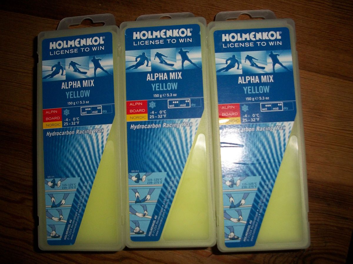 NEW HOLMENKOL ULTRA MIX ALPHA YELLOW BOARD NORDIC HYDROCARBON RACING