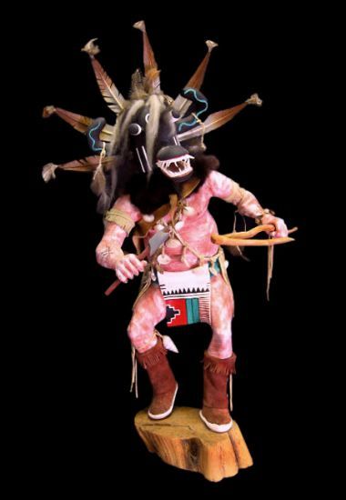 Large HON Bear Kachina by Master L Hobbs