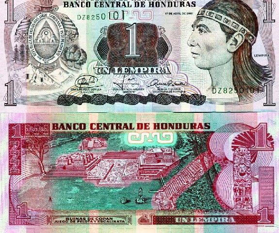 Honduras 5 Pcs Set 1 20 Lempiras 2006 UNC