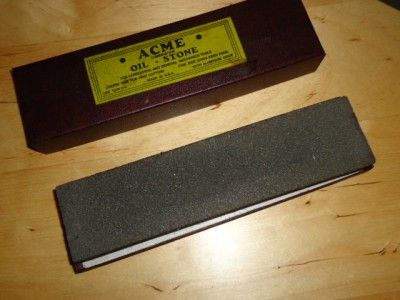  Vintage Oil Stones Acme Knife Tool Sharpening Bars Blade Razor Hone