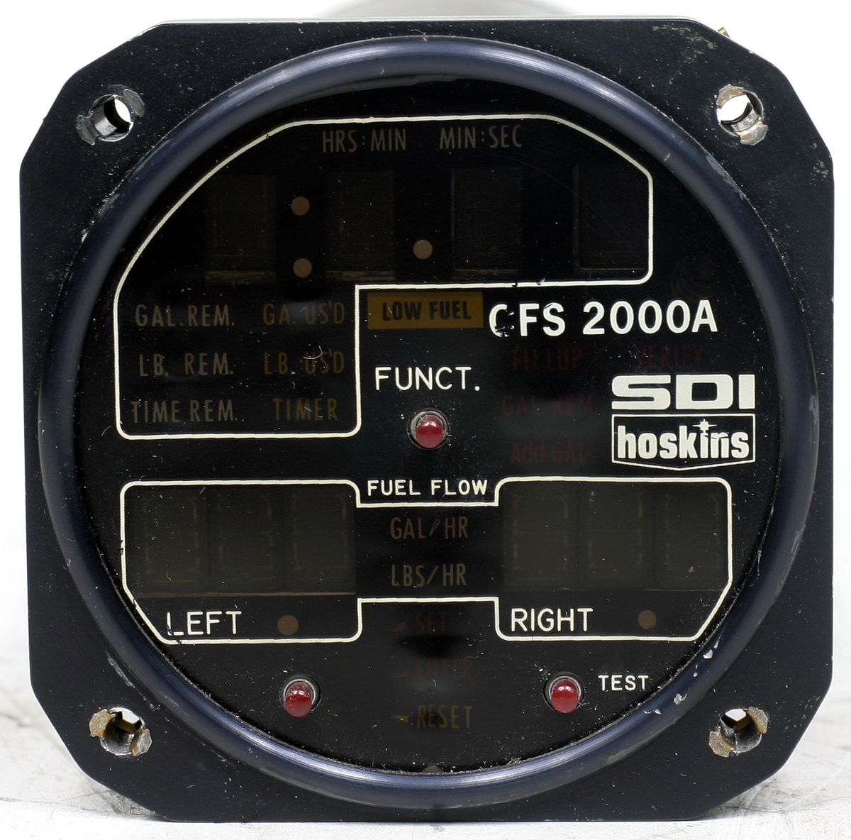 SDI Hoskins CFS 2000A Fuel Totalizer Aircraft Avionics