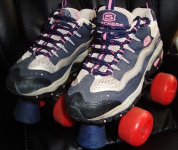 GIRLS Skechers Roller Skates Size 2 Hot Pink