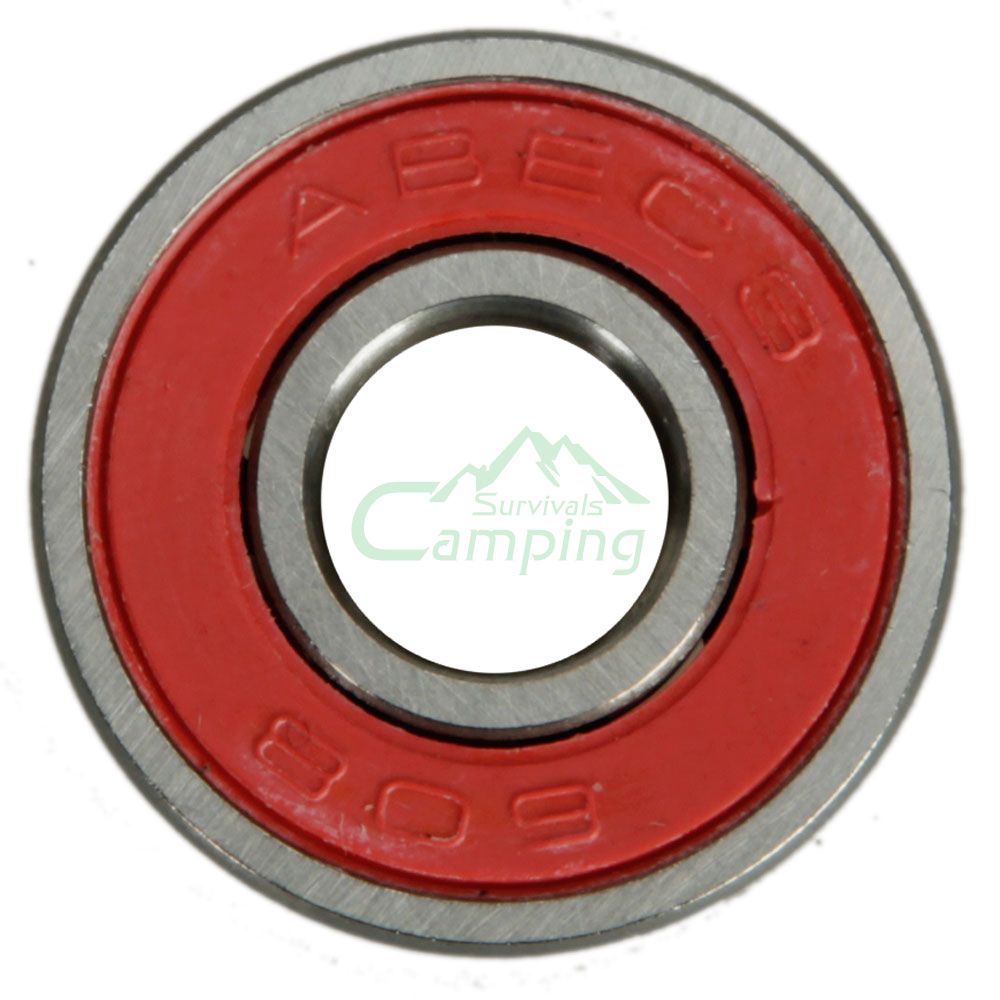 New 8pcs Skate Skateboard Bearings ABEC 3 608 2RS Red