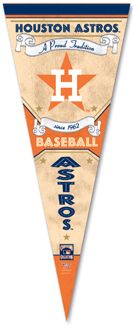 Houston Astros Since 1962 Cooperstown Premium Felt Collectors Pennant