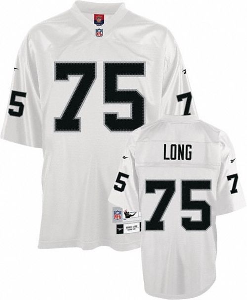 Howie Long Raiders Throwback Premier Jersey Stitched White Medium