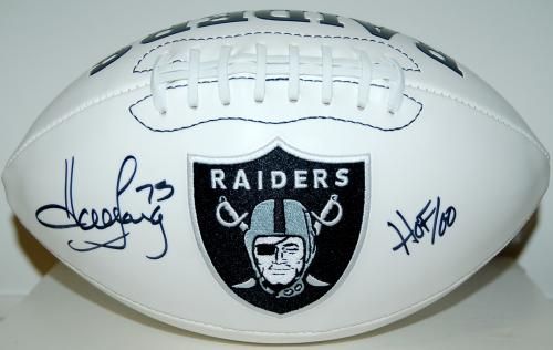 Howie Long Autographed Football HOF 00 Inscription