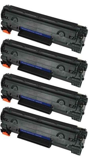 4pk HP CE285A 85A Toner Cartridge for LaserJet M1212nf M1217 P1102