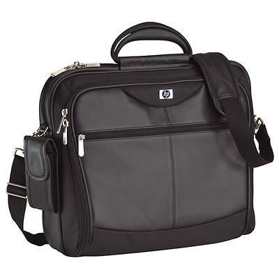 Black Targus HP Executive Leather Nylon Notebook Case for 17 inch