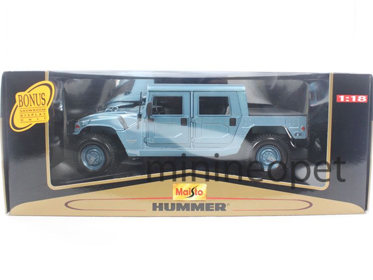 Maisto Hummer H1 4 Doors Hard Top 1 18 Diecast Blue