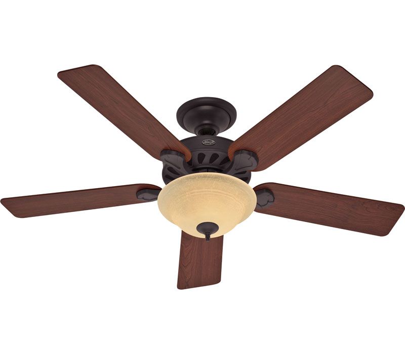 Hunter 23746 Five Minute Fan New Bronze 52 Ceiling Fan with Light