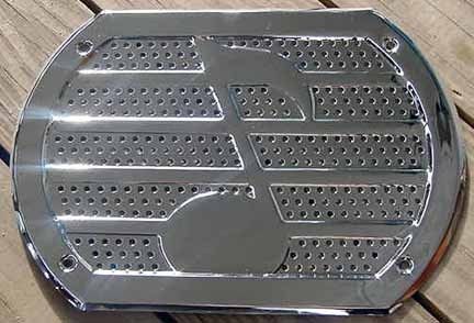 Chrome Metal Speaker Grill Old School L K