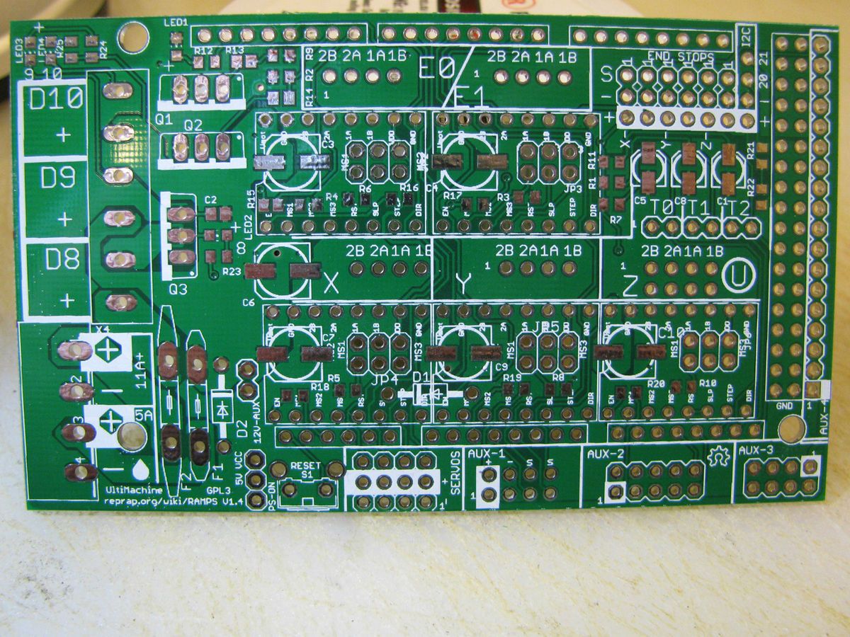 Ramps 1 4 Bare PCB for RepRap Prusa Mendel Huxley