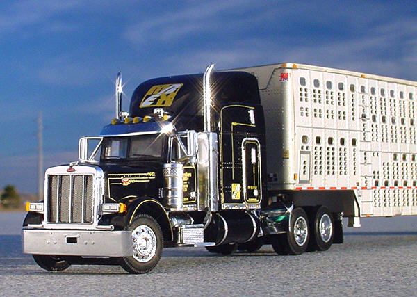 LAST X Rare DCP   MILLER BROS. EXPRESS PETERBILT 379 Bullrack   30661