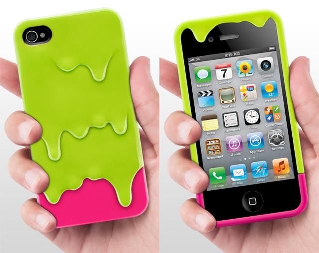 Hot！！Melt Icecream Hard Back Case Cover Skin for iPhone4S Screen