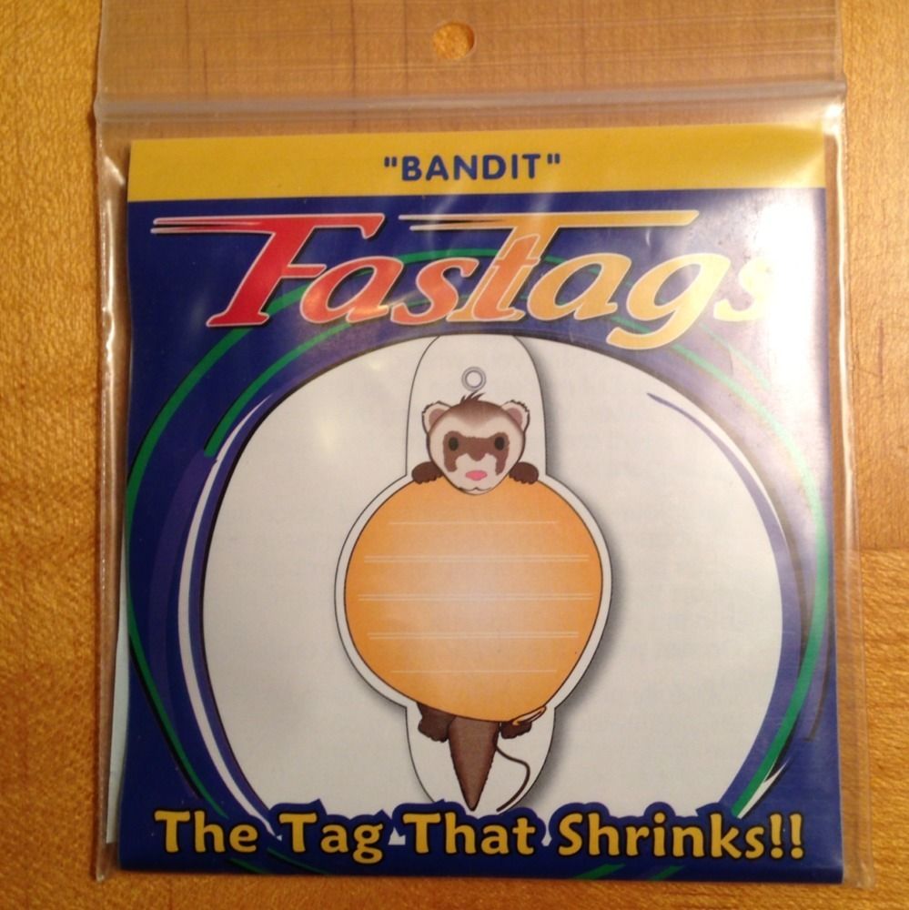 Fastags Ferret ID Tags That Shrinks Home do It Yourself Kids Pets Xmas