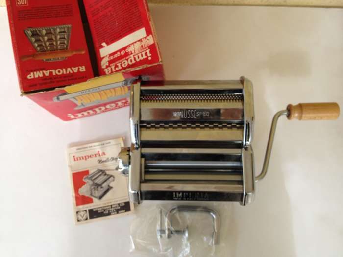 Imperia Simplex SP 150 Chrome Pasta Maker Noodle Ravioli Machine Italy