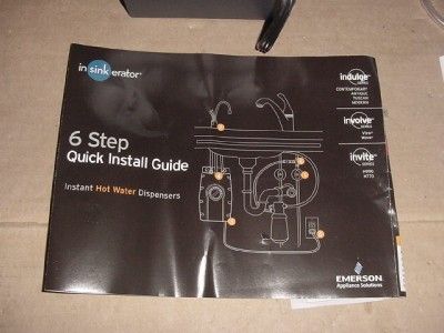 Emerson in Sink Erator Instant Hot Water Dispenser Model SST