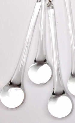  Long Clear Glass Drop Teardrop Chandelier Sconces Lamp Smooth