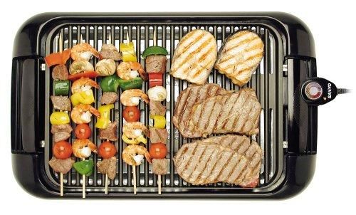 Sanyo HPS SG3 200 Square Inch Electric Indoor Barbeque Grill, Black