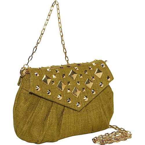 Inge Christopher Dharini Raw Silk Cross Body Moss