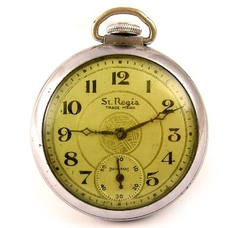 Ingraham St Regis Pocket Dollar Watch Vintage 1937