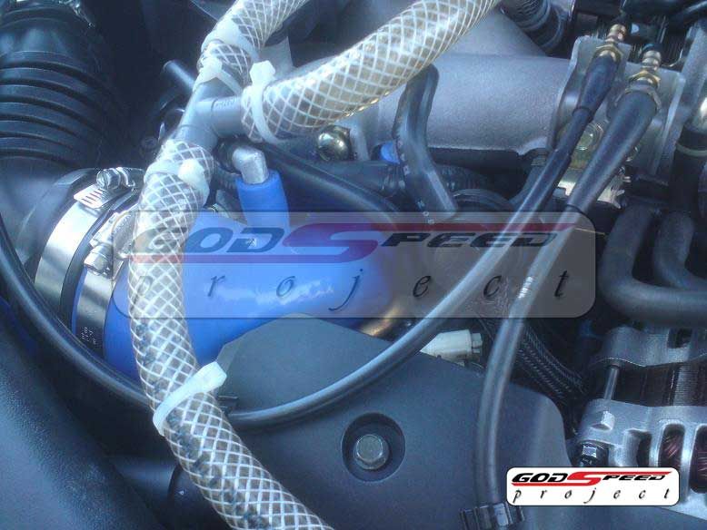 Blue 02 07 WRX STI EJ20 EJ25 Turbo Inlet Silicone