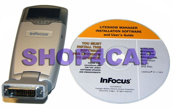 InFocus Liteshow Wireless Projector Video Adapter Wi Fi Card Extender