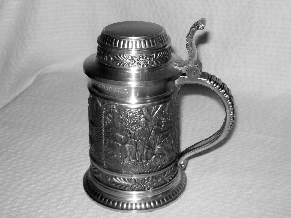 Lidded Stein SKS Zinn Germany