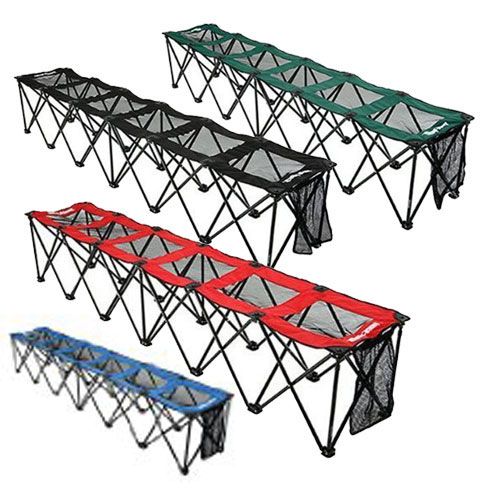Insta Bench 6 Seater Sports Portable Folding Mesh Bench & Carry Bag