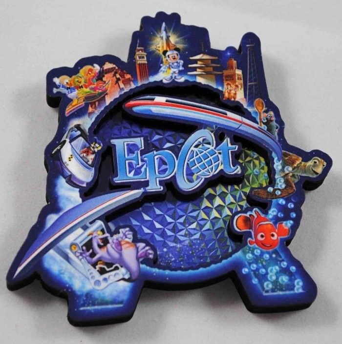 Disney World Epcot Figment Crush Mickey Nemo Magnet