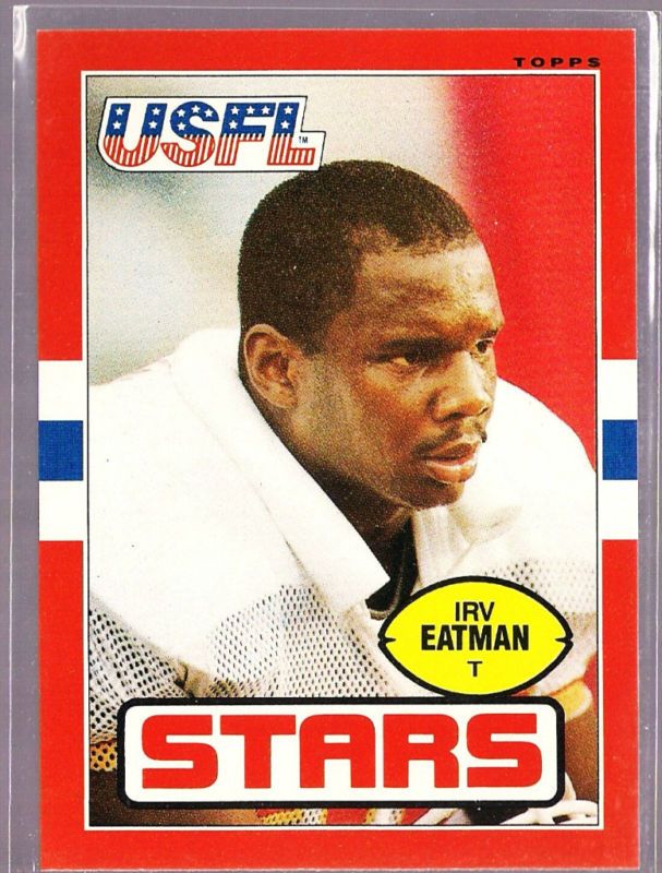 Irv Eatman Stars UCLA Bruins 1985 Topps USFL