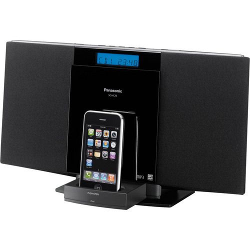 Panasonic SC HC20 Compact Stereo System w iPod Dock New