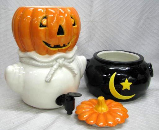 New Halloween Dept 56 Cider Server Pumpkin Ghost JOL