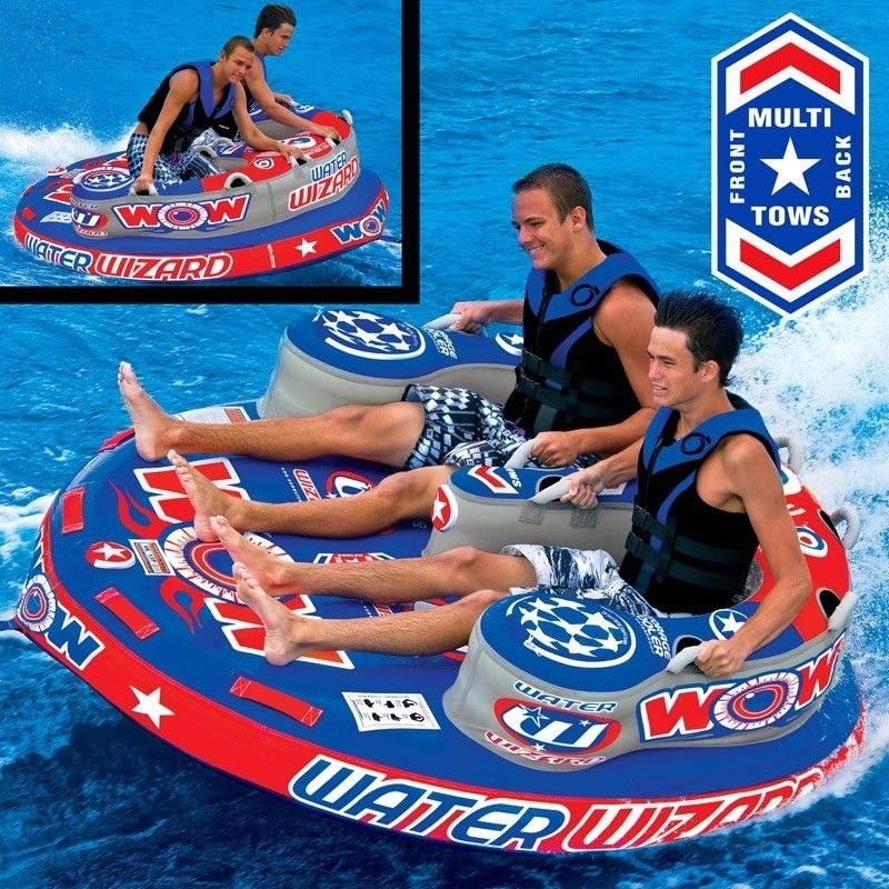 WOW Water Wizard Lounge Lake Raft Island Tubing Tube Towable New 11