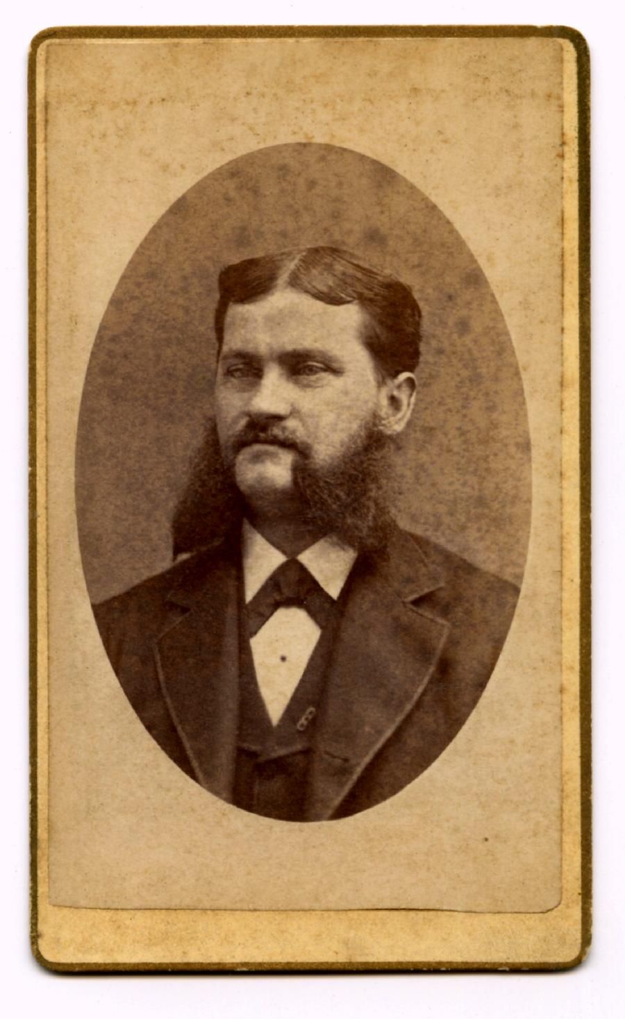 Victorian CDV Photo Italian Muttonchops Man Oddfellows