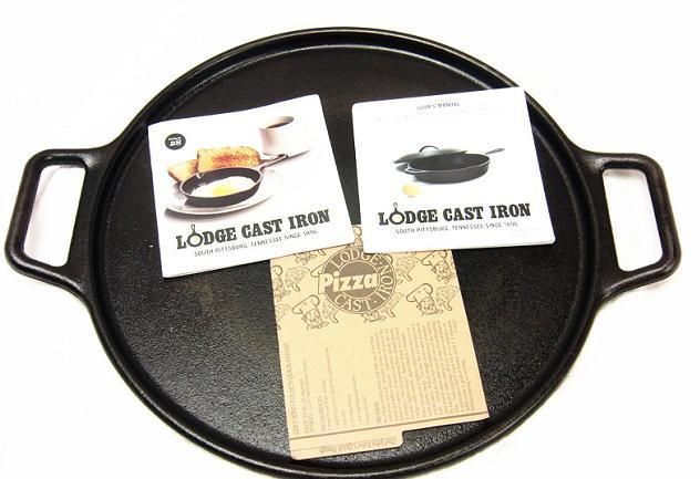 Lodge Pro Logic Cast Iron 14 Pizza Pan Cookware Grill Pan Black