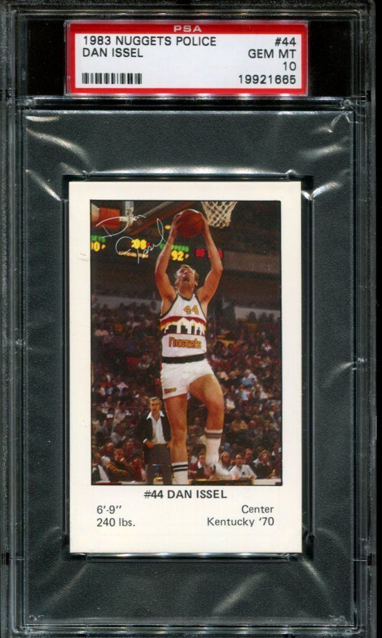 1983 Nuggets Police 44 Dan Issel Pop 1 PSA 10 K1039485