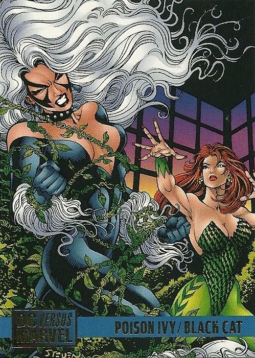 Poison Ivy Black Cat 88 1995 DC vs Marvel Card Butler