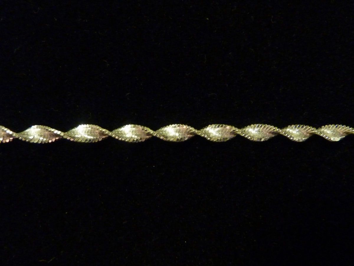 Italy 925 Sterling Silver Twisted Bracelet 7