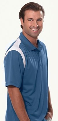 IZOD Mens Performance Golf Body Mapping Polo