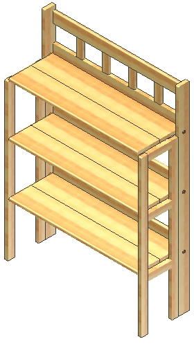 Folding Shelf Unit Shelves Woodworking Plans Plan