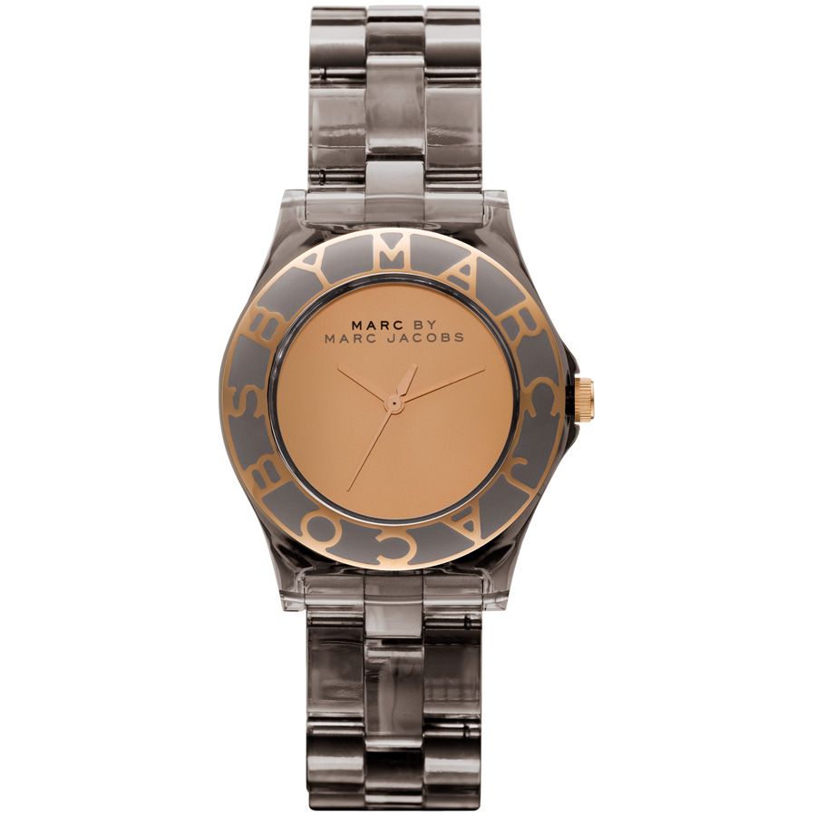 Marc Jacobs Blade Vine Acrylic with Rose Gold Mirror Dial Watch