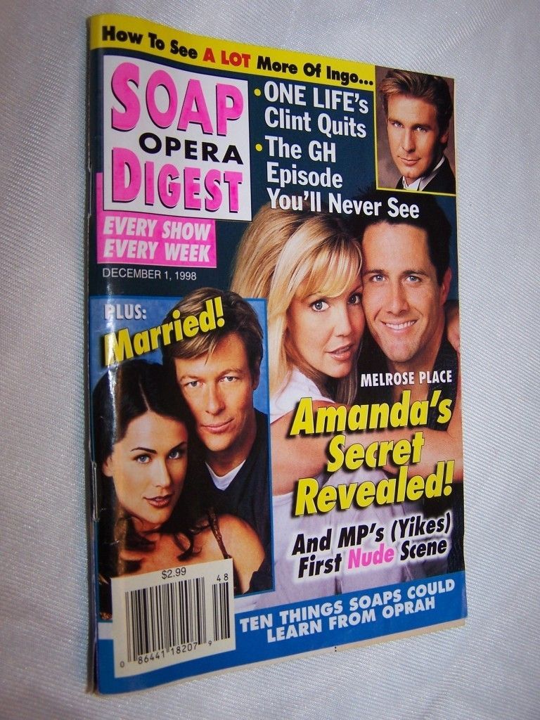  Soap Opera Digest Heather Locklear Jack Wagner Robin Mattson