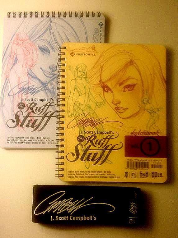 Scott Campbell The Ruff Stuff 2012 SDCC Sketchbooks Vol 1 2 Signed