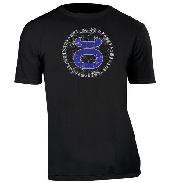 Jaco Clothing MMA Tenacity Blue Crest Black Mens Tee Shirt Shirt S