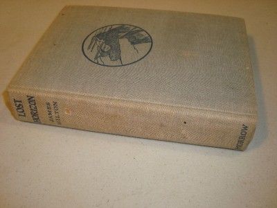 1934 Printing, Lost Horizon   James Hilton   Hawthornden Prize Edition