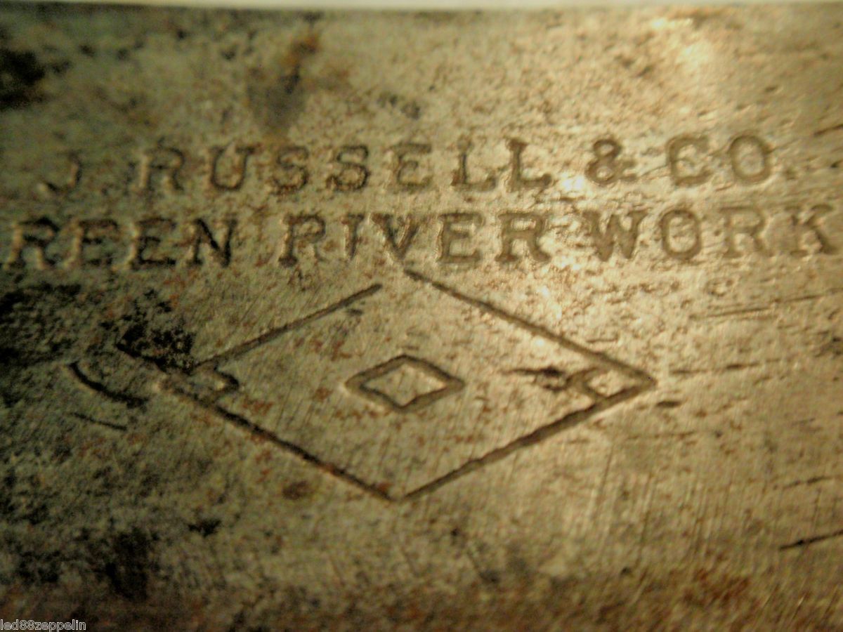  Russell Co Green River Works Knife Civil War Era Skinner Vintage