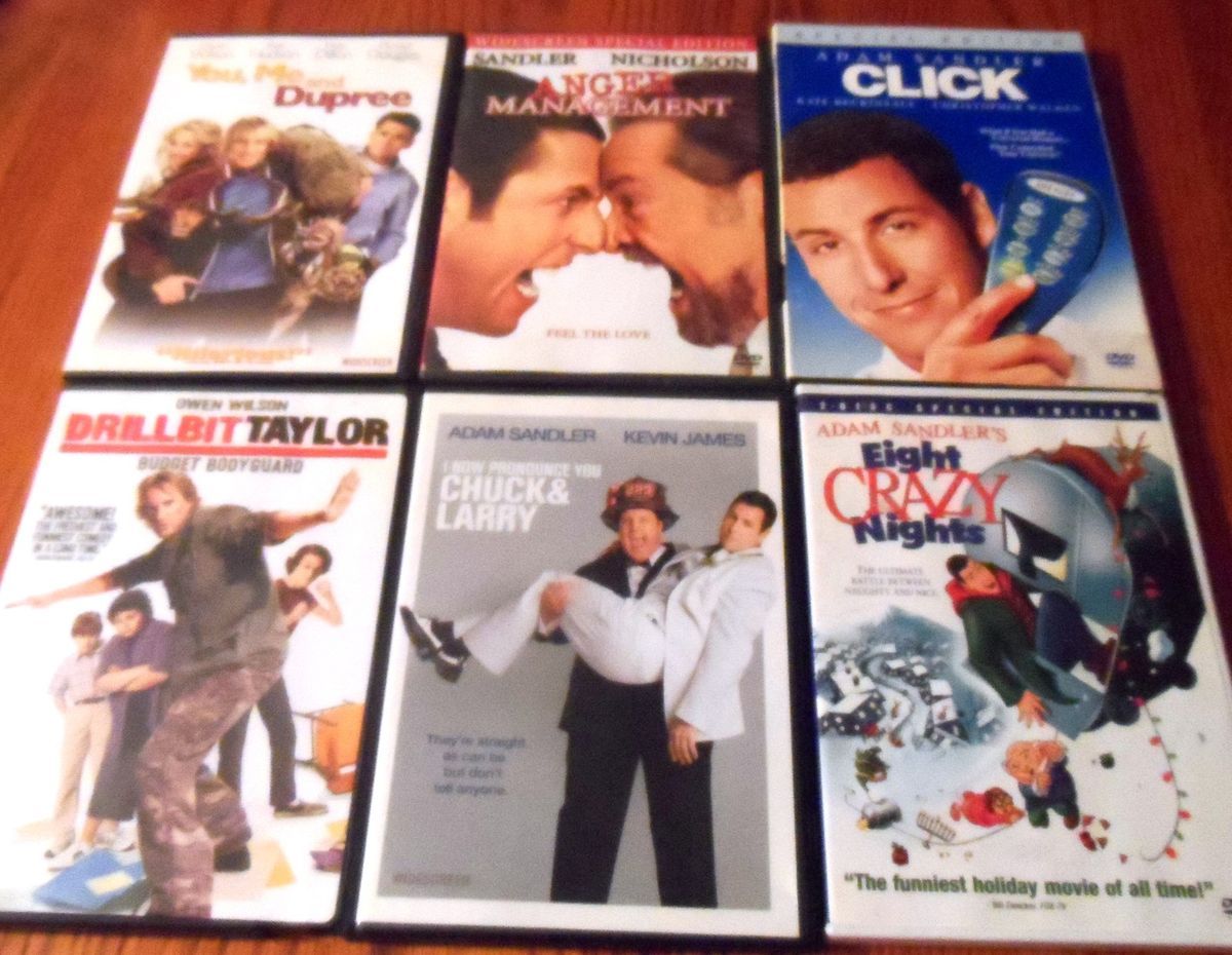 DVD Lot Comedies Adam Sandler Jack Nicholson Luke Wilson More